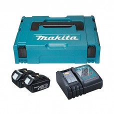 Акумулятор до електроінструменту Makita набір LXT (BL1830x2, DC18RC, Makpac1) (197952-5)