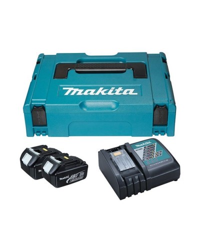 Акумулятор до електроінструменту Makita набір LXT (BL1830x2, DC18RC, Makpac1) (197952-5)