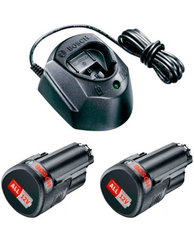 Акумулятор до електроінструменту Bosch PBA 2x12В, 1.5Аг і ЗП GAL 1210 CV (1.600.A01.L3E)