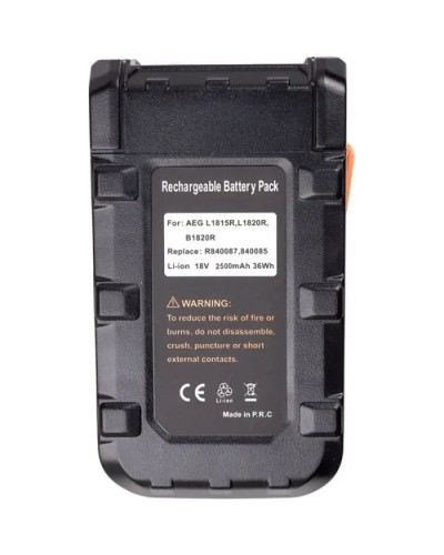Акумулятор до електроінструменту PowerPlant для AEG 18V 2.5Ah Li-ion (R840087) (TB921164)