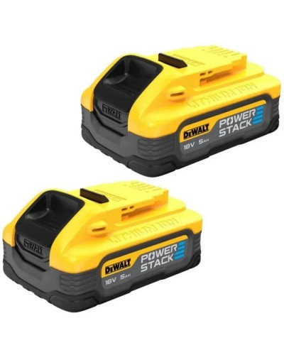 Акумулятор до електроінструменту DeWALT 18 XR Li-lon PowerStack 5Ah, 2 шт. (DCBP518H2)