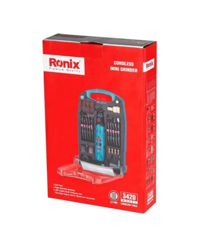 Гравер Ronix міні, акумуляторна, набір (3420)