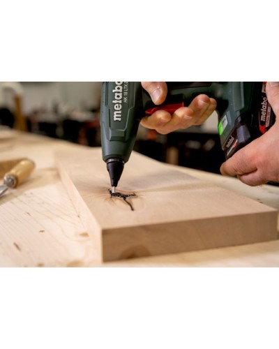 Клейовий пістолет Metabo HK 18 LTX 20, 18В, стрижні 11мм, подача 20г/хв (без АКБ та ЗП) (600797850)