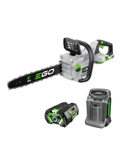 Ланцюгова пила EGO CS1614E KIT, 56В, шина 40см, 56лан, 3/8P, 1,1мм, акум. 5Ah + ЗП (0140042003)