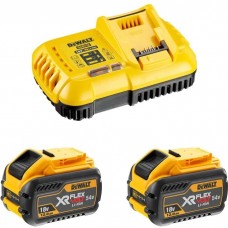 Набір акумулятор + зарядний пристрій DeWALT ЗП 18V, 54V, вихідний струм 8А, 2x12Ah(54V) (DCB118Y2)