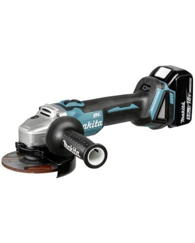 Шліфувальна машина Makita LXT, 5Аг х 2шт, Makpac, 125 мм (DGA504RTJ)