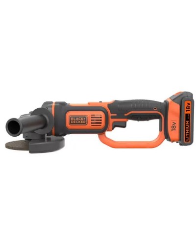 Шліфувальна машина Black&Decker 18V, 4Ah, 125 мм, 8600 об/хв (BCG720M1)