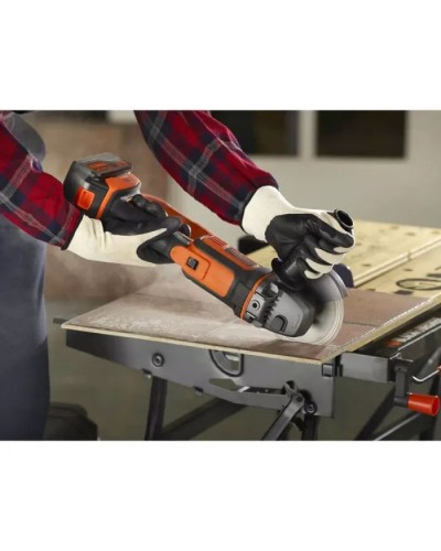 Шліфувальна машина Black&Decker 18V, 4Ah, 125 мм, 8600 об/хв (BCG720M1)