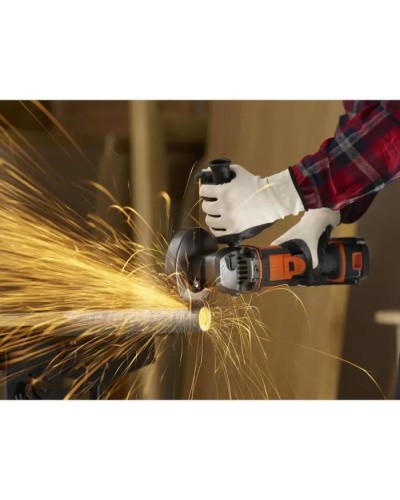 Шліфувальна машина Black&Decker 18V, 4Ah, 125 мм, 8600 об/хв (BCG720M1)