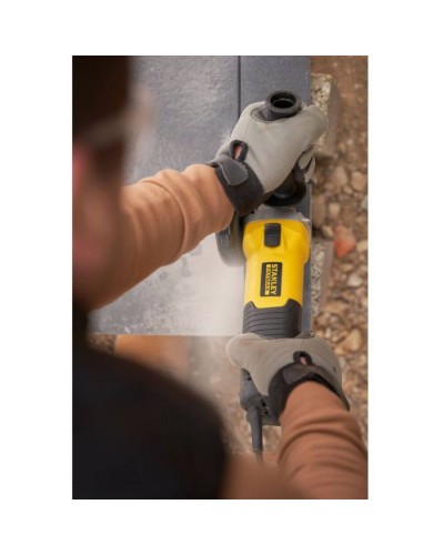 Шліфувальна машина Stanley кутова FATMAX, 1100 Вт, 3000-11000 об/хв, 125 мм, 2.2 кг (FMEG225VS)