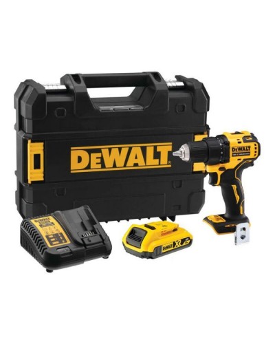 Шуруповерт DeWALT XR Li-Ion 18 В, 2Ah, 65 Нм, 450-1650 об/хв, вага 1.1 кг, TSTAK (DCD708D1T)