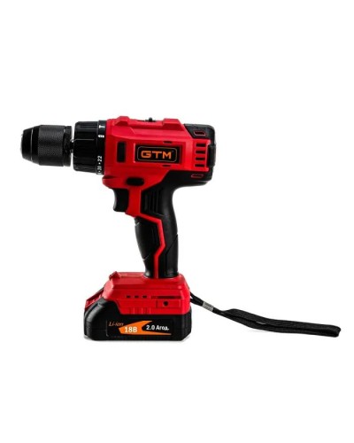 Шуруповерт GTM DSI18/60BL з ударом, 18V, 60Нм, 2x2Ah (DSI18/60BL)