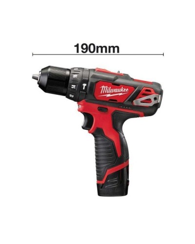 Шуруповерт Milwaukee M12 BPD-202C, 2x2Ah, кейс (4933441940)