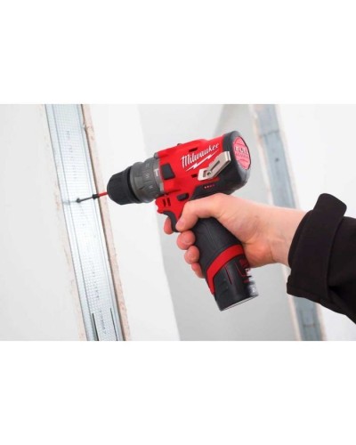 Шуруповерт Milwaukee M12 FPDX-202X, 37Нм, 2x2Аг, 2 насадки, кейс (4933464136)