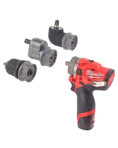 Шуруповерт Milwaukee M12 FPDXKIT-202X, 44Нм, 2x2Аг, 2 насадки, кейс (4933464138)