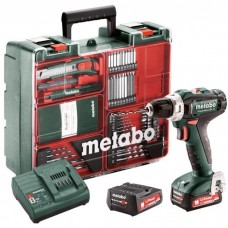 Шуруповерт Metabo PowerMaxx BS 12 Set 12V, 2x2Ah, 17·40Нм, 0-360·0-1400об/хв, 1.1кг (601036870)