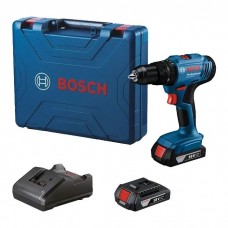 Шуруповерт Bosch GSB 183-LI 18V, 2х2Ah, 21-56Нм, 374-1815 об/хв, кейс, 1.2кг (0.601.9K9.100)