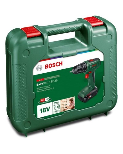 Шуруповерт Bosch EasyImpact 18V-38, 18V, 2Ah, 20-38Нм, 0-430-0-1630об/хв, кейс (0.603.9D8.003)