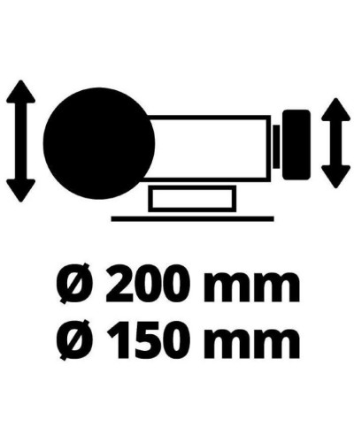 Точильний верстат Einhell TC-WD 200/150, 250 Вт, диски 200/150 мм, 134/2980 (4417242)