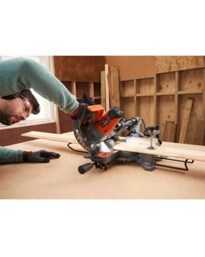 Торцювальна пила Black&Decker 1500 Вт, диск 216х30 мм, 4700 об/хв, XPS, вага 15 кг (BES701)