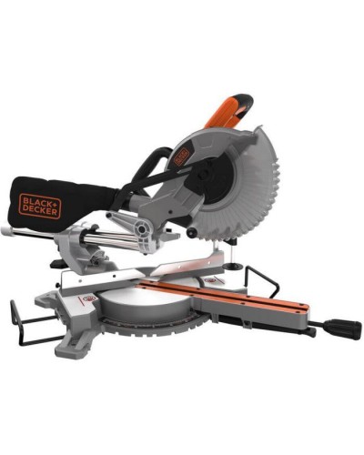 Торцювальна пила Black&Decker 1600 Вт, диск 216х30 мм, 4800 об/хв, XPS, вага 12 кг (BES700)