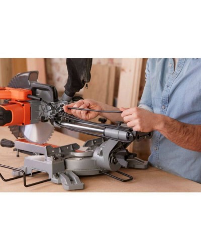 Торцювальна пила Black&Decker 2100 Вт, диск 254х30 мм, 5000 об/хв, XPS, вага 18.5 кг (BES710)
