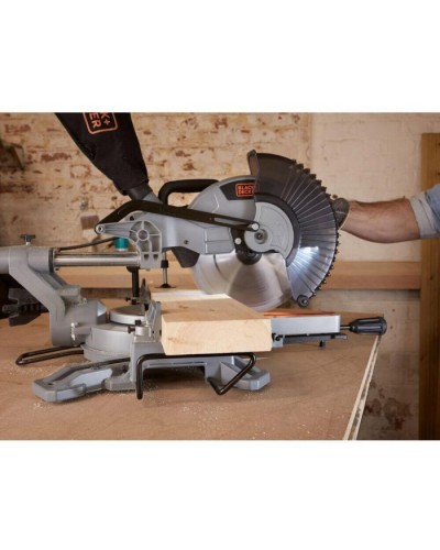 Торцювальна пила Black&Decker 2100 Вт, диск 254х30 мм, 5000 об/хв, XPS, вага 18.5 кг (BES710)