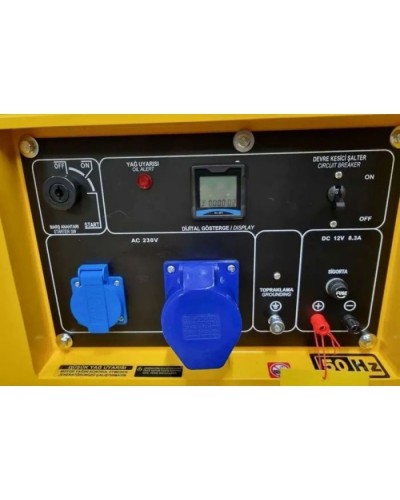 Генератор KAMA KDK10000SC, дизель, 7.5kW, 9,4KVA, 230V, 30л (KDK10000SC)