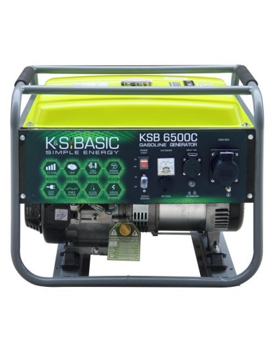 Генератор Konner&Sohnen Basic KSB 6500C, 230V, 5.5kW, ручний запуск, 66.6кг (KSB6500C)