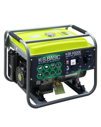 Генератор Konner&Sohnen Basic KSB 6500C, 230V, 5.5kW, ручний запуск, 66.6кг (KSB6500C)