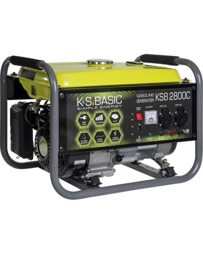 Генератор Konner&Sohnen Basic KSB 2800C, 230V, 2.8kW, ручний запуск, 36.6кг (KSB2800C)