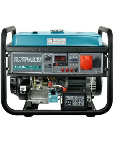 Генератор Konner&Sohnen KS 10000E-3, 400В, 7.5кВт, 3 фази, АВР (ATS), електростартер, 89.2кг (KS10000E-3ATS)