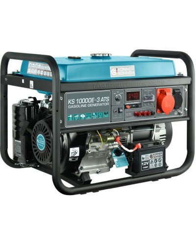 Генератор Konner&Sohnen KS 10000E-3, 400В, 7.5кВт, 3 фази, АВР (ATS), електростартер, 89.2кг (KS10000E-3ATS)