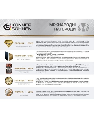 Генератор Konner&Sohnen KS 15-1E ATSR, 230В, 12.5кВт, АВР(ATS), електростартер, 155кг (KS15-1EATSR)