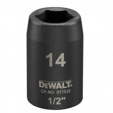 Головка торцева DeWALT IMPACT ударна коротка, 1/2 х 14 мм (DT7532)
