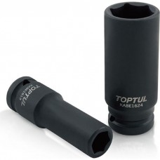 Головка торцева Toptul 1/2" 6-гранна ударна довга 24мм (KABE1624)