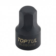 Головка торцева Toptul 1/4" HEX 8мм (цілісна) (BCDB0808)