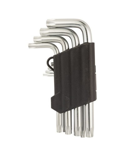 Ключ Sigma набір TORX 9шт T10-T50 CrV, короткі з отвором (4022211)