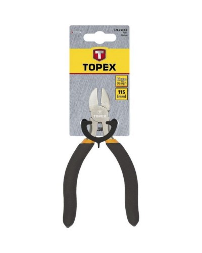 Кусачки Topex боковые прецесизионные, 115 мм (32D724)