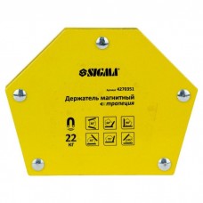 Магніт для зварювання Sigma трапеція 22кг 90x54x54x43мм (30,45,60,75,90,135 °) (4270351)