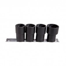 Набір головок KING TONY 1/2" 4 шт. 21 - 27 мм для зняття пошкоджених гайок (9TD034MR)