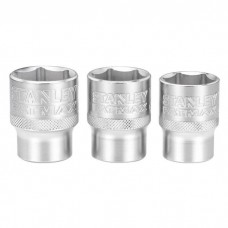 Набір головок Stanley торцевих 1/2" Maxi Drive, з шестигранним профілем, 3 шт: 21, 22, 24 мм. (FMMT17095-0)