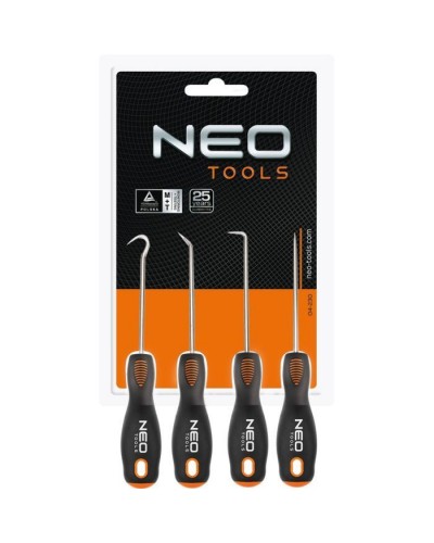 Набір інструментів Neo Tools гаки NEO 140 мм, набір 4 шт, (04-230)