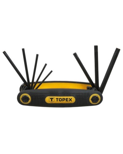 Набір інструментів Topex ключі шестигранні Torx T9-T40, набір 8 шт. (35D959)