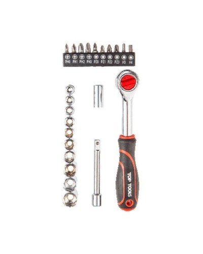 Набір інструментів Top Tools торцевих гайкових ключів 1/4", 23од. (38D505)