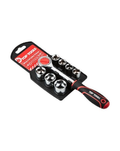 Набір інструментів Top Tools змінних головок торцевих 38D142, 3/8", 8 шт. (38D142)