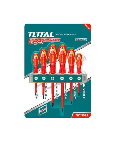 Набір інструментів Total отверток электрика Sl, Ph, 6шт. (THTIS566)