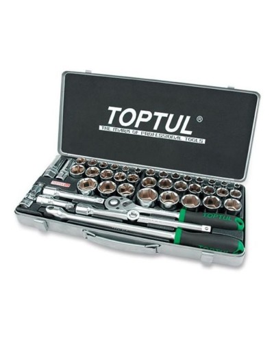 Набір інструментів Toptul комбінований 1/2" 43од. (дюйм+метр.) (GCAD4303)