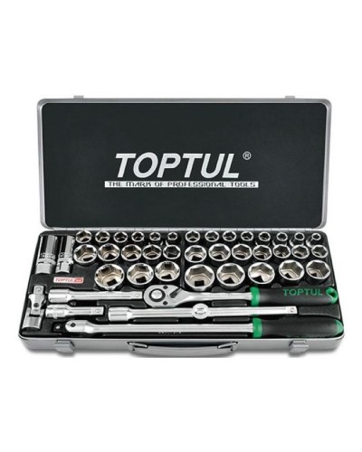 Набір інструментів Toptul комбінований 1/2" 43од. (дюйм+метр.) (GCAD4303)