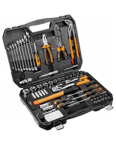 Набір інструментів Neo Tools 100 од., 1/4 ", 1/2", CrV, кейс (08-920)
